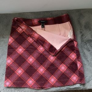 plaid skirt